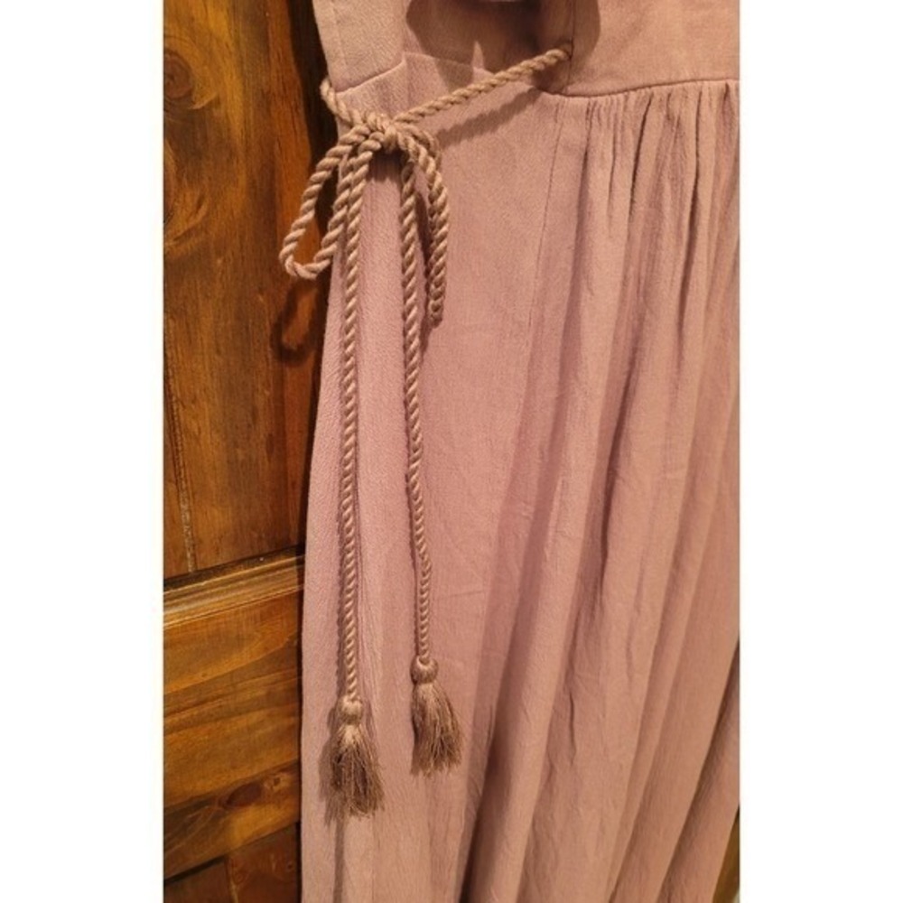 Baltic Born Jennifer Deep V Maxi Dress Boho Ethereal Cottagecore Flowy - Picture 5 of 9